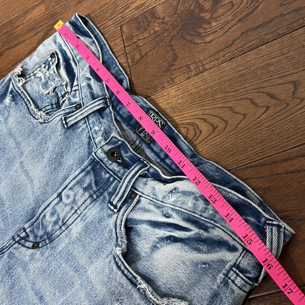 PRPS JEANS Le Sabre distressed cropped jeans men’s size 32  / unisex 100% Cotton - Picture 3 of 16